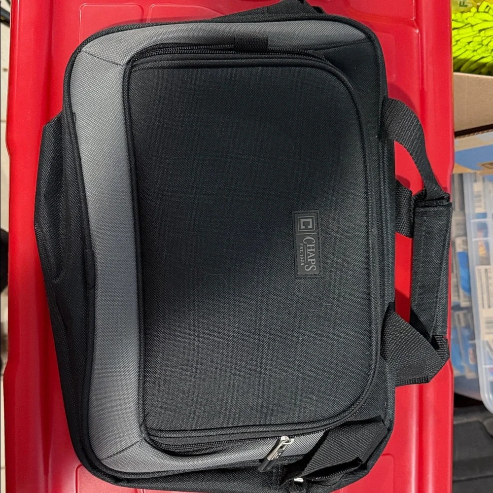 Chaps Black Computer Bag